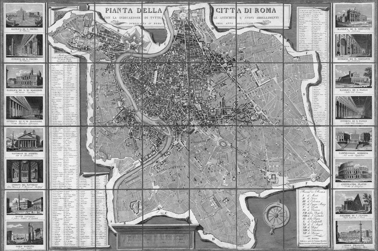 Pianta Della Citta di Roma