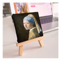 Dziewczyna z perłą - Johannes Vermeer - mini dzieło ze sztalugą