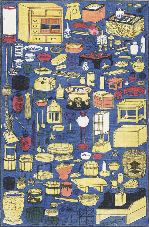 Różne artykuły gospodarstwa domowego - Utagawa Yoshikazu