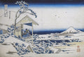 Śnieżny poranek w Koishikawie - Katsushika Hokusai