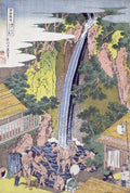 Wodospad Roben w Oyama, prefektura Sagami - Katsushika Hokusai