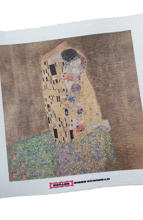 Pocałunek - Gustav Klimt - mini dzieło ze sztalugą