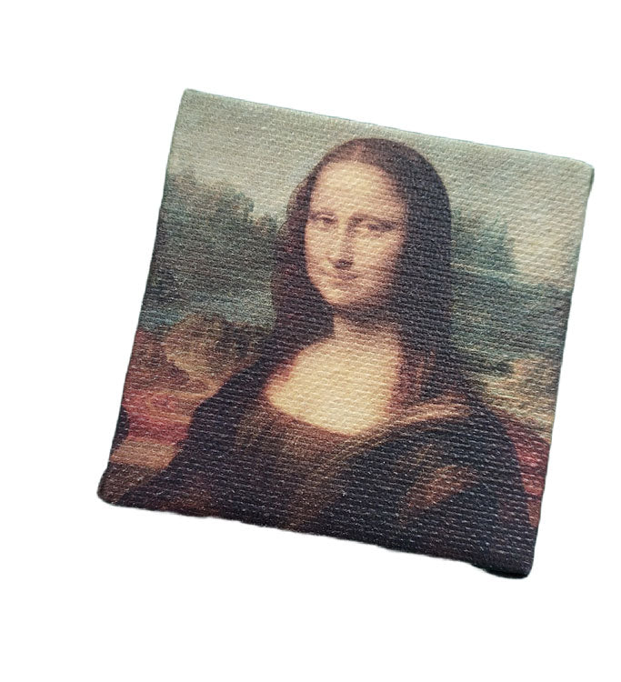 Mona Lisa - Leonardo da Vinci - mini dzieło ze sztalugą