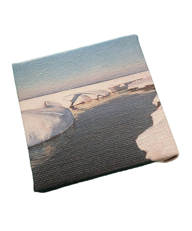 Śnieg - Julian Fałat - mini dzieło ze sztalugą