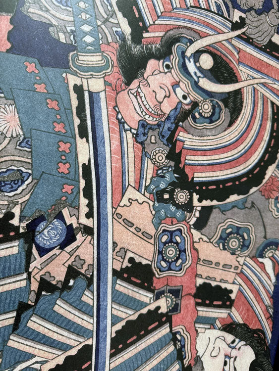 Walczący bohaterowie - Katsushika Hokusai