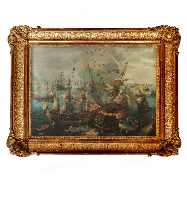 Bitwa pod Gibraltarem w 1607 roku - Cornelis Claesz van Wieringen