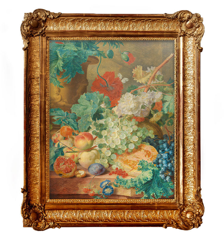 Martwa natura z kwiatami i owocami - Jan van Huysum