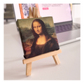 Mona Lisa - Leonardo da Vinci - mini dzieło ze sztalugą