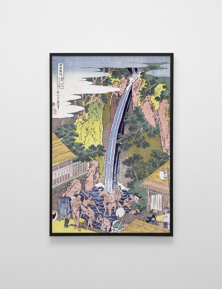 Wodospad Roben w Oyama, prefektura Sagami - Katsushika Hokusai
